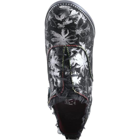 L'Artiste by Spring Step Womens Glitzish Leather Shootie -- Pewter Mlti, 35M NEW - Picture 3 of 7